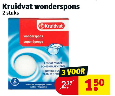 Wonderspons kruidvat .